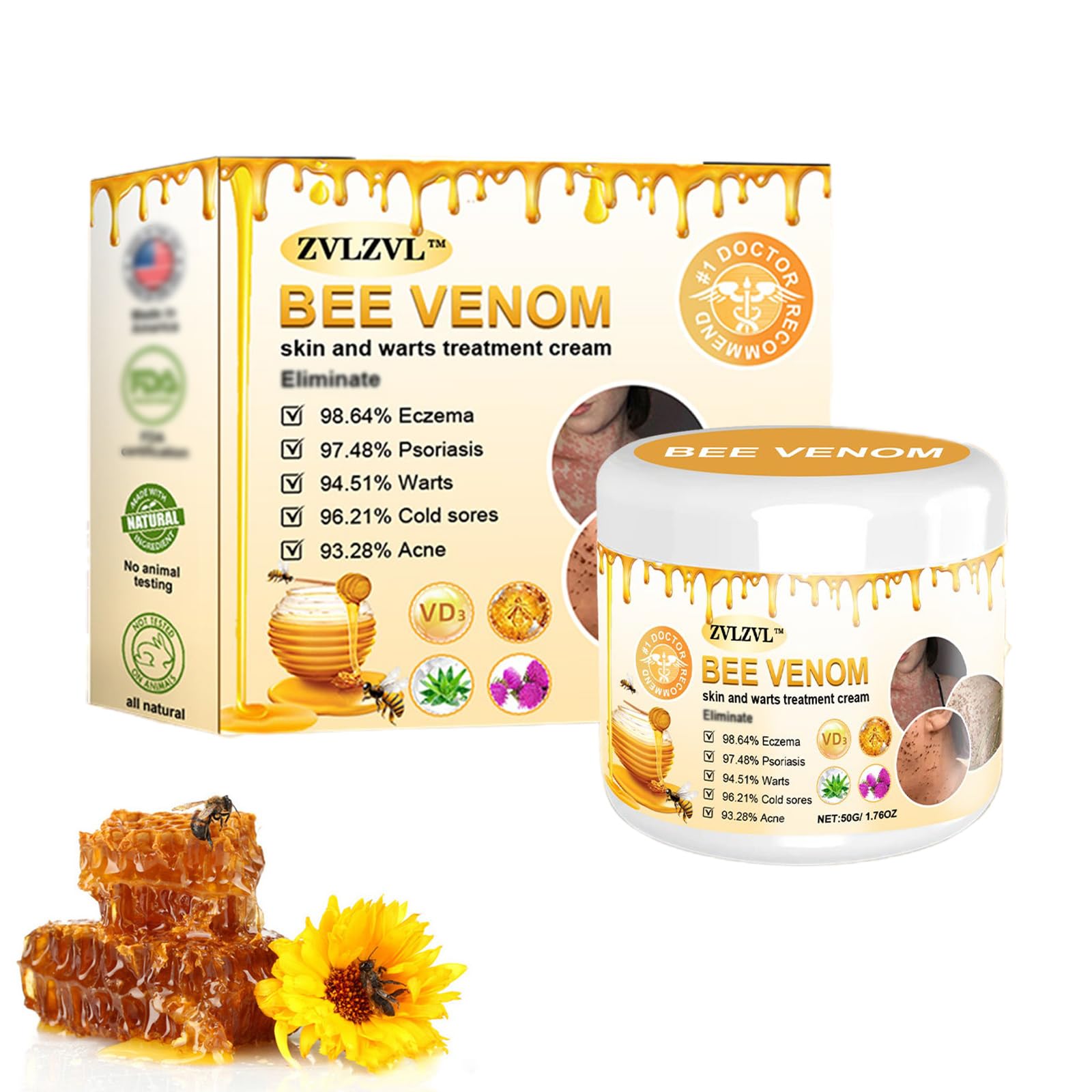 Amazon.com: ZVLZVL Bee Venom Treatment Cream, Professional Bee